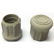 GRAINGER APPROVED LTB 21G/W Furniture Protective Leg Tips,1 1/8"Dia 18AE04