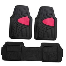 New Title: Car Floor Mats - Heavy-Duty Rubber Floor Mats for Cars, Pink