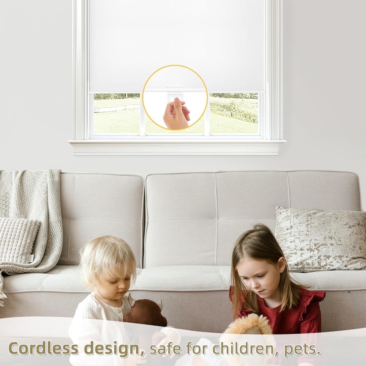 Blackout Window Shades Dark Room Insulated UV Protection Pull Down Blinds 22x72