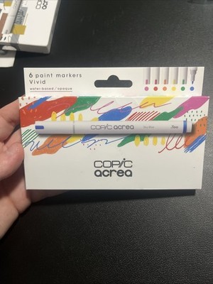 Too Copic Acrea Opaque Water-Based Marker 6 color Set 【LIGHT】Japan 2024 NEW