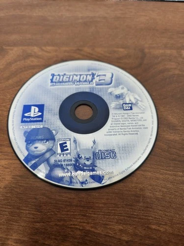 Digimon World 3 (Sony PlayStation, 2002) – Authentic Disc Only Tested Excellent