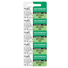 Seizaiken 389 SR1130W 1.55V 0 Hg Silver Oxide Watch Battery - Wholesale