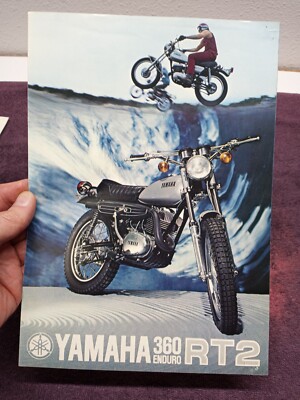 Vintage 1972 YAMAHA 360 ENDURO RT2 MOTORCYCLE SALES BROCHURE