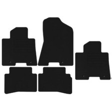 Veloursfußmatten für Kia Sportage IV Bj. 2015 - 2021 Automatten SCHWARZ PREM 4+1