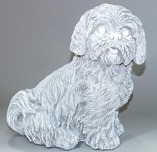 Shih Tzu Sculpture Unique Garden Statue Pet Memorial Keepsake Animal Grave Decor