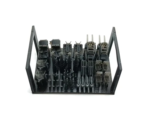 YZ YZ-017A 1/200 U.S Navy WWII Aircraft Carrier logistics vehicles & ammunition - Bild 3 von 9