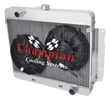 Kr Champion 3 Row Radiator W 2 12 Fans For 1969 1970 Chevrolet Impala Cc345 Kr Champion 3 Row Radiator W 2 12 Fans For 1969 1970 Chevrolet Impala Cc345