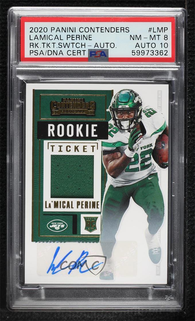 La'Mical Perine Panini Contenders Rookie Ticket Swatches #LMP Autograph