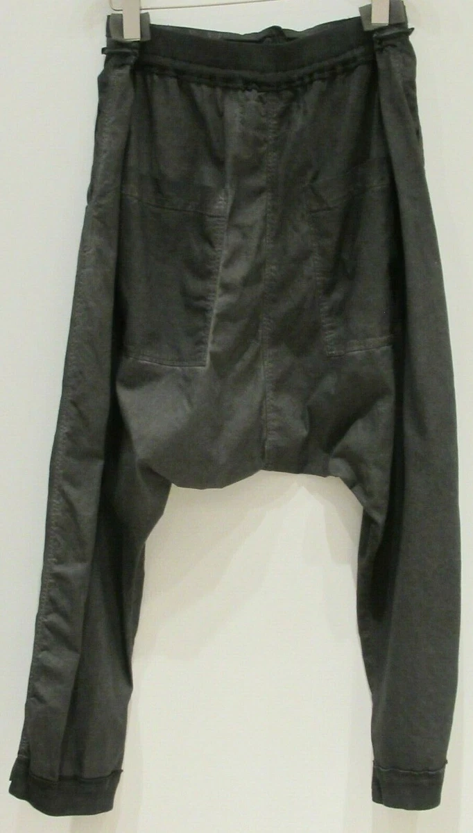 RUNDHOLZ DIP DROP CROTCH PANT LEATHER TIE WAIST DK GREY (ORIGINAL PRICE $560)