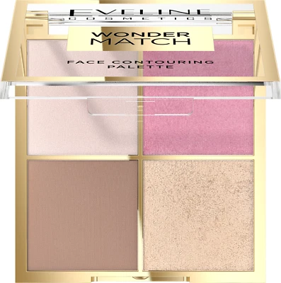 Eveline Wonder Match Face Contouring Palette No. 01 Blush Bronzer Powder 10g