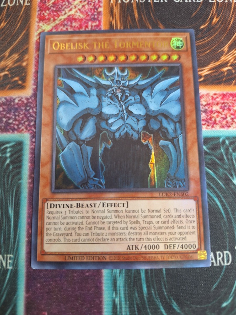 Yu-Gi-Oh! Obelisk the Tormentor LDK2-ENS02 Limited Ultra Rare Near