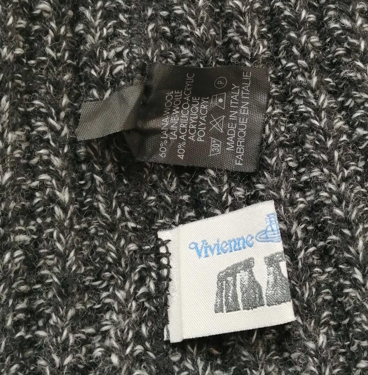 Vivienne Westwood Knit cap Gray Orb Winter Men's S Unisex VG