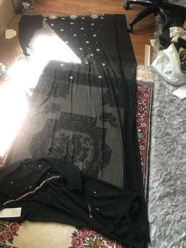Elegant Damen Glitzer Schal Pailletten glänzend Wraps Party Tücher Hochzeit Hijab Vintage - Bild 10 von 11
