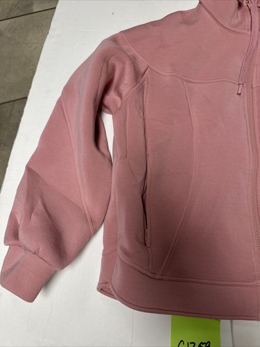 Bernardo Soft Neoprene Stand Collar Scuba Knit Jacket Pink Size Large L Women - Picture 8 of 21