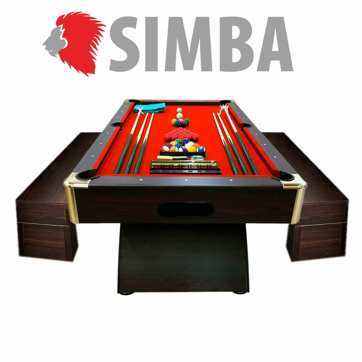 Red on sale pool table