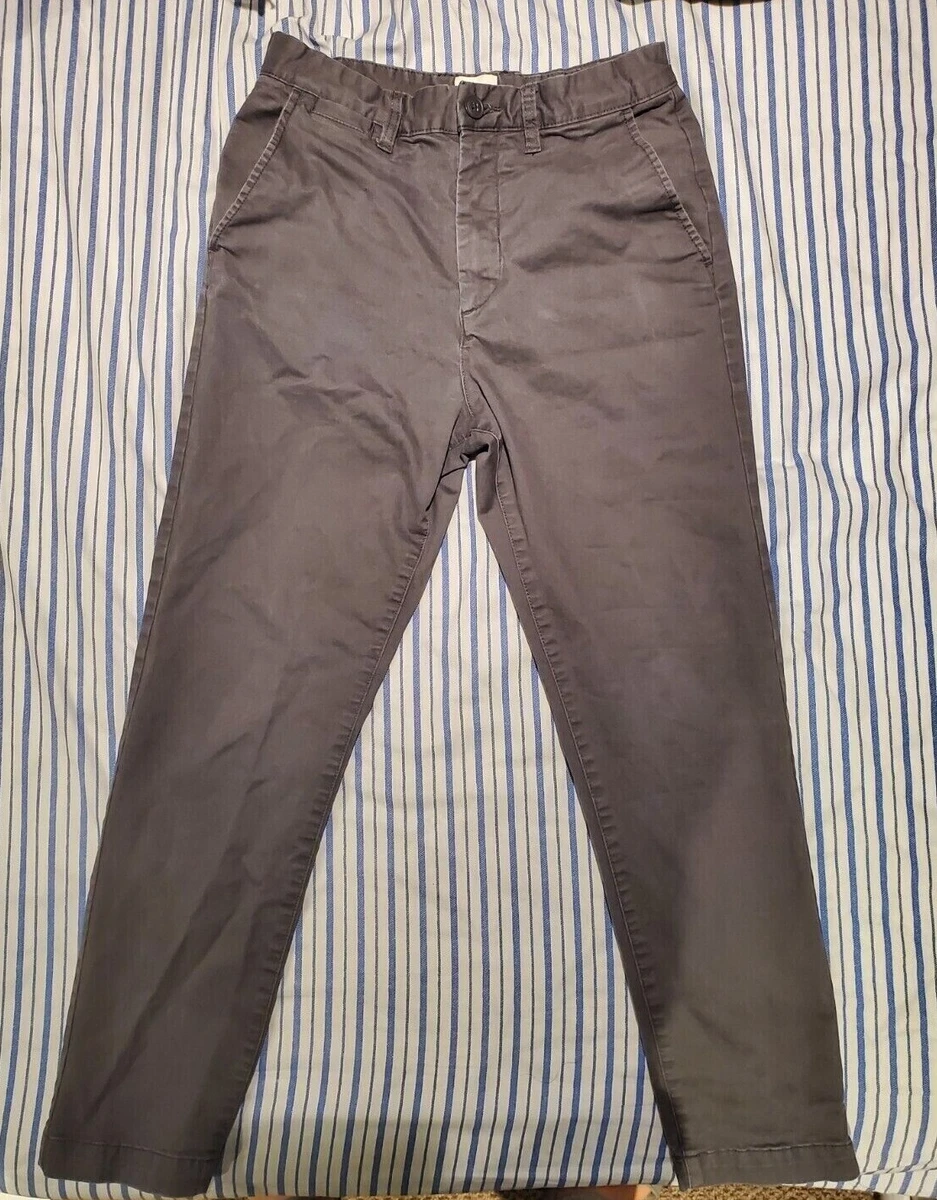 H&M LOGG Pants Mens Cotton Slim Fit Chino Gray | eBay