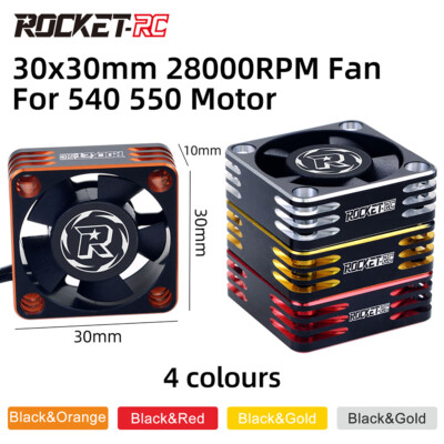 SURPASS HOBBY Metal RC Cooling Fan Heat Dissipation Fan for 540 550 Motor ESC