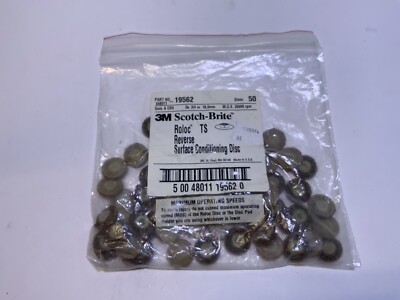 3M 19562 Scotch Brite Roloc  TS, A CRS, REVERSE Surface Cond Disc, 3/4'', 50 Pack