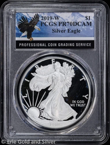 2019-W Proof $1 American Silver Eagle PCGS PR 70 DCAM