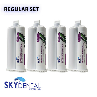 MEDIUM HEAVY LIGHT Material REGULAR SET Dental VPS Impression 50ml Cartridg 4/pk