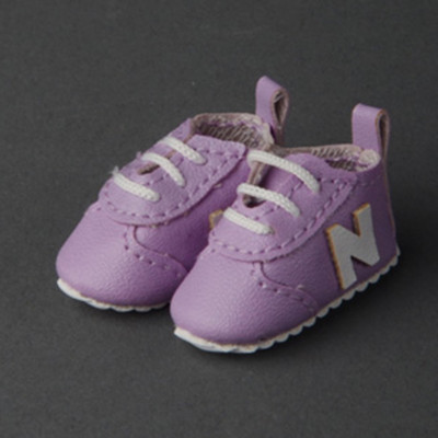 Shoes of  blythe 1/12 scale doll  with 2cm feet 12inch Trudy Sneakers (Violet)