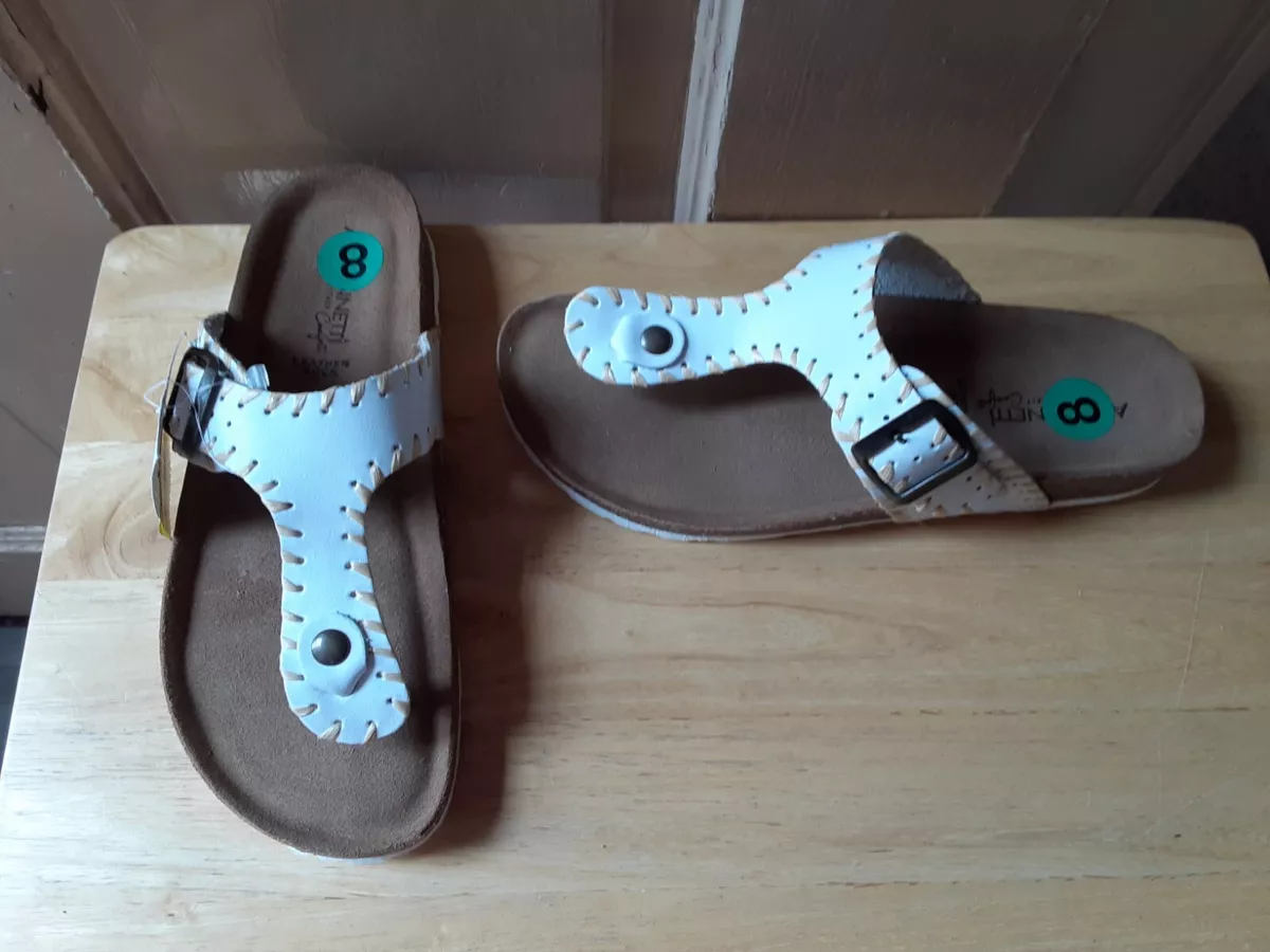 A. Giannetti Comfort Leather Sock Sandals Size 8 NEW WITH TAGS eBay
