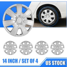 14 Inch Lacquer Snap-on Full Wheel Covers Hubcaps 4pcs For R14 Steel Wheels