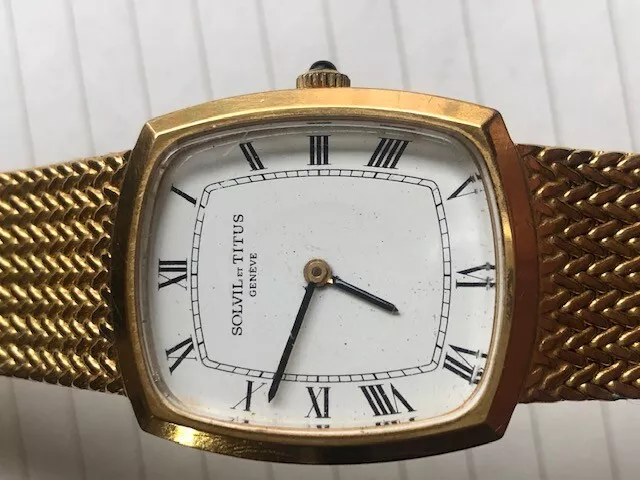 VINTAGE SOLVIL ET TITUS GENEVE MANUAL WINDING WATCH GOOD WORK KEEP