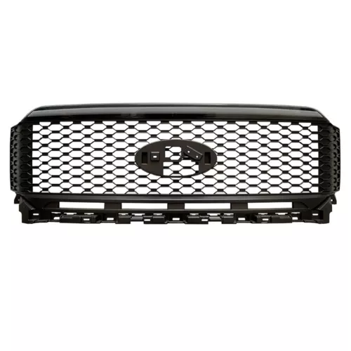 Parachoques delantero negro parrilla superior para F150 2021-2023 con barra de iluminación LED 1 pieza - Imagen 4 de 6