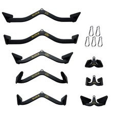 8Pcs Lat Pulldown Bar T Bar Row Tricep Attachment for Home Gym Exercise V Bar