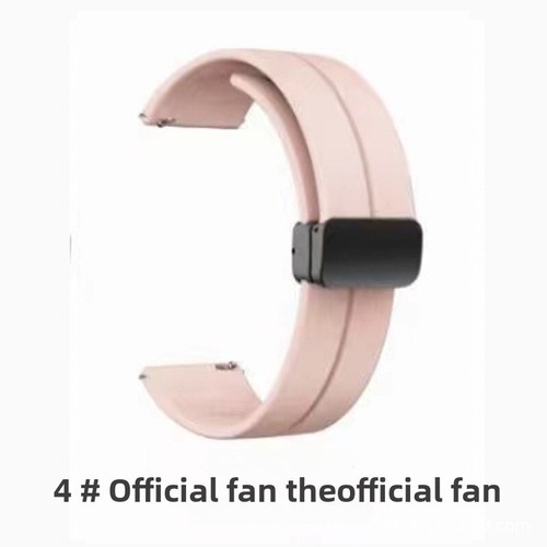 Premium Magnetic Silicone Folding Buckle Watch Strap Band 18 20 22mm Waterproof - Picture 15 of 27