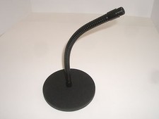 PHILMORE 71-4507B 6" WEIGHTED DESKTOP MICROPHONE STAND 5/8-27 BLACK GOOSENECK