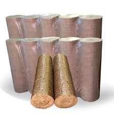 2 x 10 kg Rundholzbriketts 20 kg Holzbriketts Buche Eiche Weichholz Mischholz