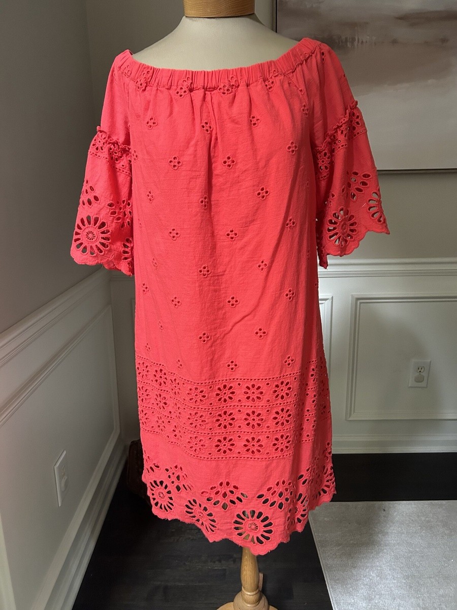Neiman Marcus Red Summer Beach Dress Size Mediim