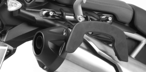 Carrier lateral de arco Triumph Tiger 800 XR/XRX/XRT - HEPCO negro y Becker (2015-17) - Imagen 2 de 6
