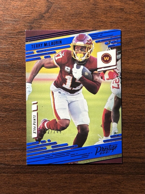 2021 Prestige Terry McLaurin #151 Xtra Points Blue /249 Washington Football Team