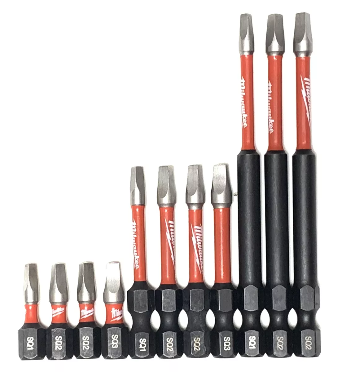 Milwaukee Shockwave Impact Duty 11 Bit Set Square SQ1 SQ2 SQ3