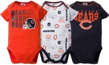 Chicago Bears Toddler Boys Creeper 3 Piece Set