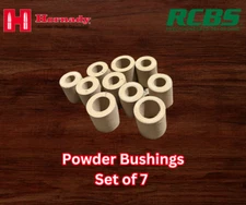 Hornady RCBS Powder Bushing Set Of 7 - NEW - ANTISTATIC - MADE IN USA