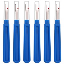 6 PCS Seam Ripper Set, Ergonomic Grip Seam Ripper, Blue Seam Ripper for Sewin...