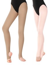 Ballet Tights for Girls Stirrup Dance Tights for Big Kids 8-12 60D for Ballet...