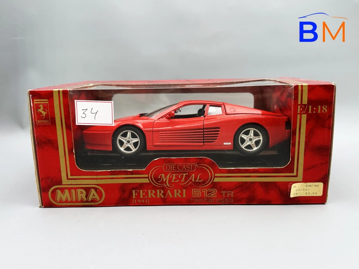 1/43 FERRARI 512 TR TESTAROSSA ACCESSOIRES COURSE ET JEU VOITURE