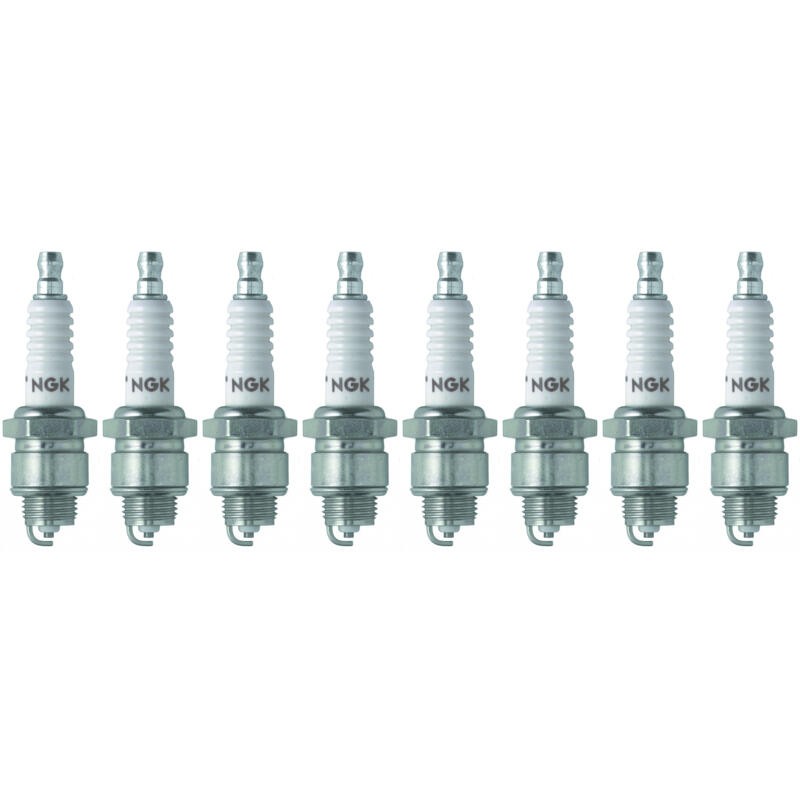 NGK Spark Plug 2746 8-PACK V-Power R5670-6 14mm Copper/Nickel, Flat, HR 6