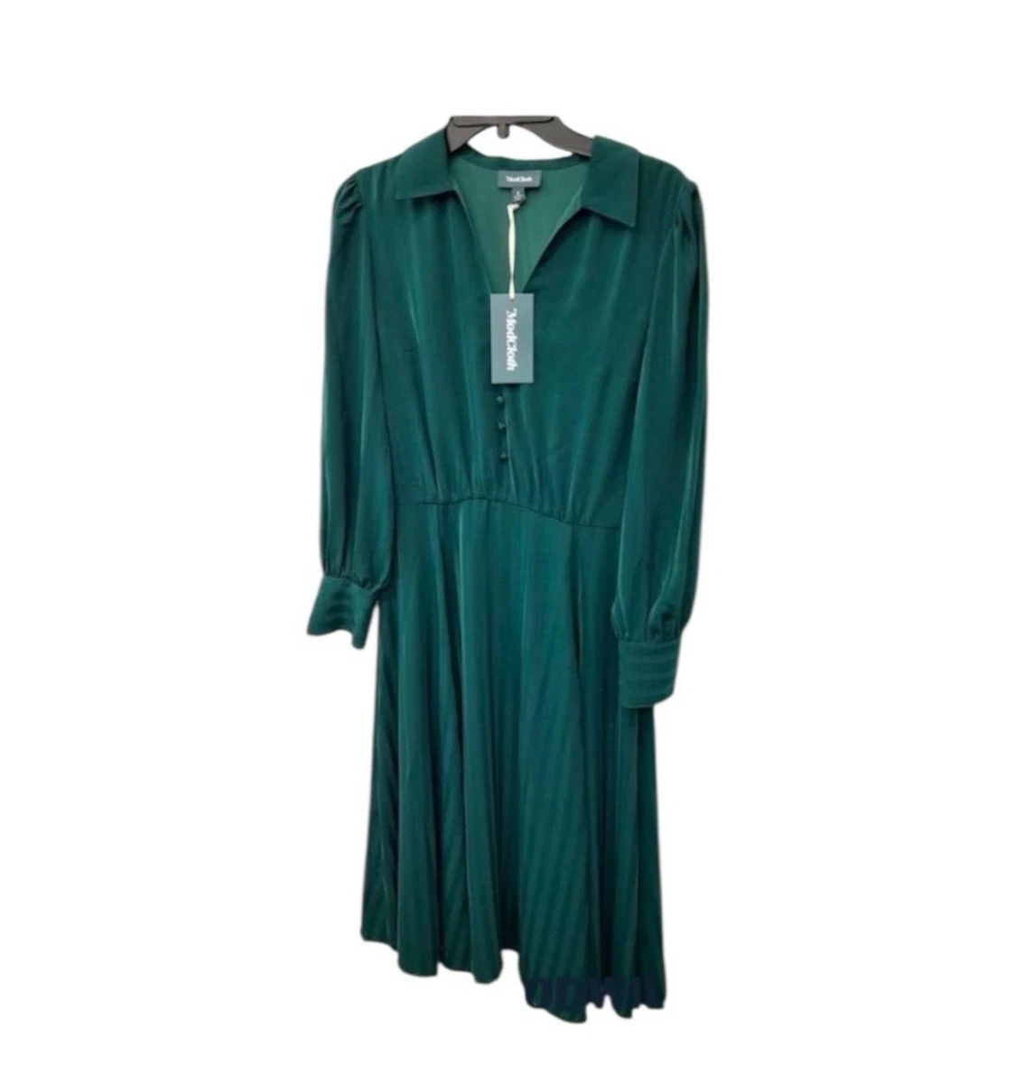 modcloth green dress Green High Low Mikado Gown With Asymmetrical Detail main image 0