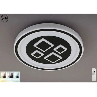 Briloner LED Deckenleuchte Schwarz Ø49cm 42W 4000lm CCT Dimmbar Fernbedienung - Bild 1 von 4