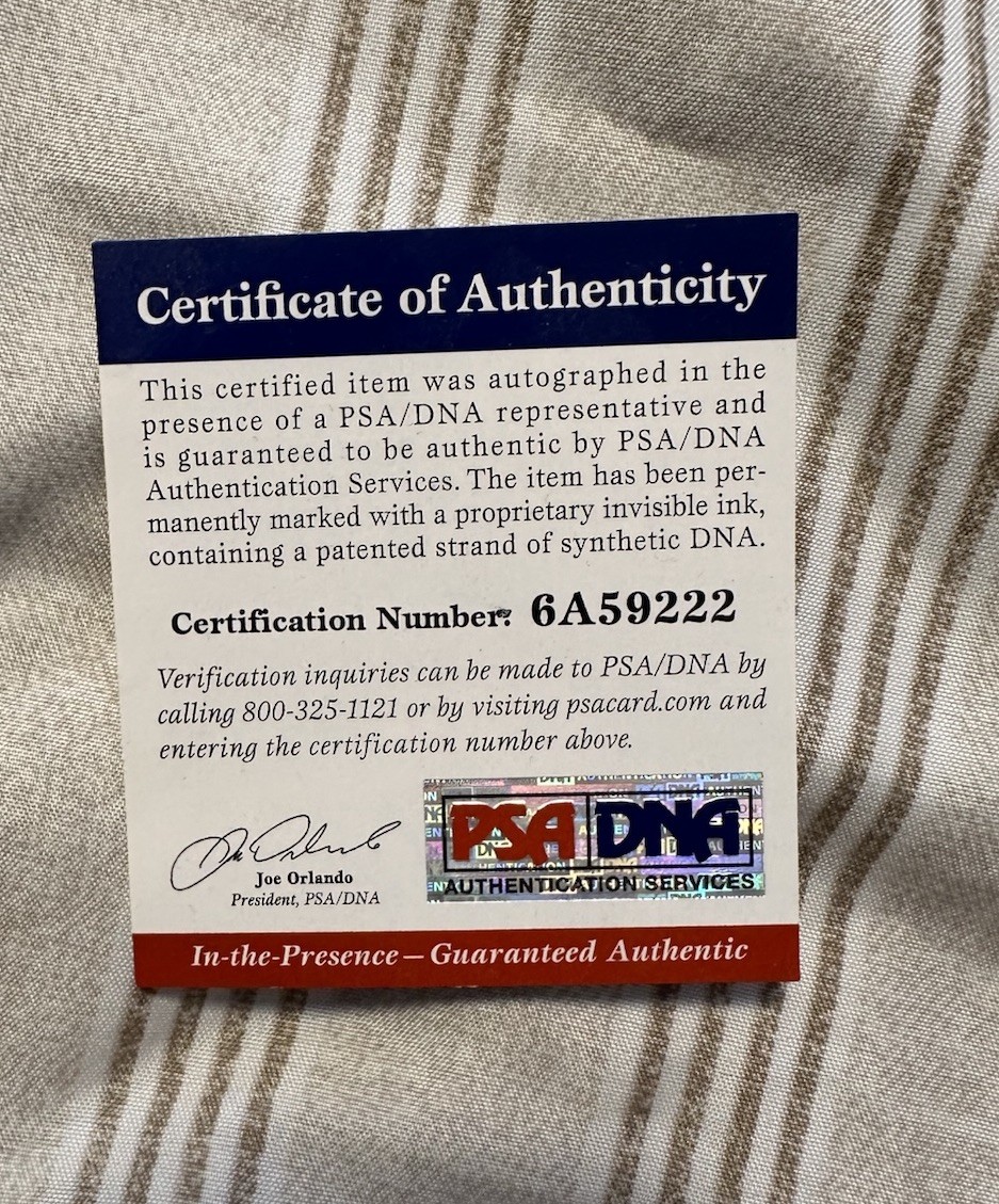 Atlanta Falcons Brett Favre Signed Football Autograph PSA DNA  COA Read! Rare! view 8