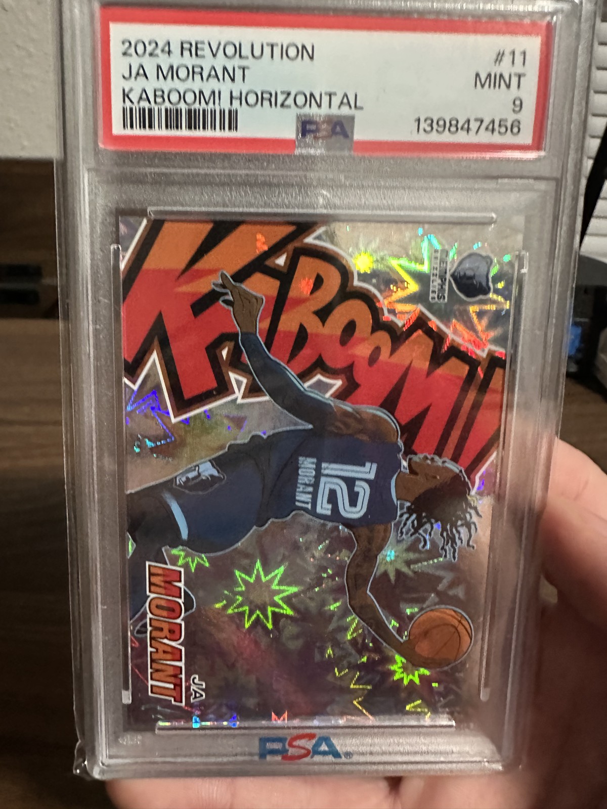 鑑定済PSA9ジャ・モラント KABOOM! Panini 末年 レアインサート 