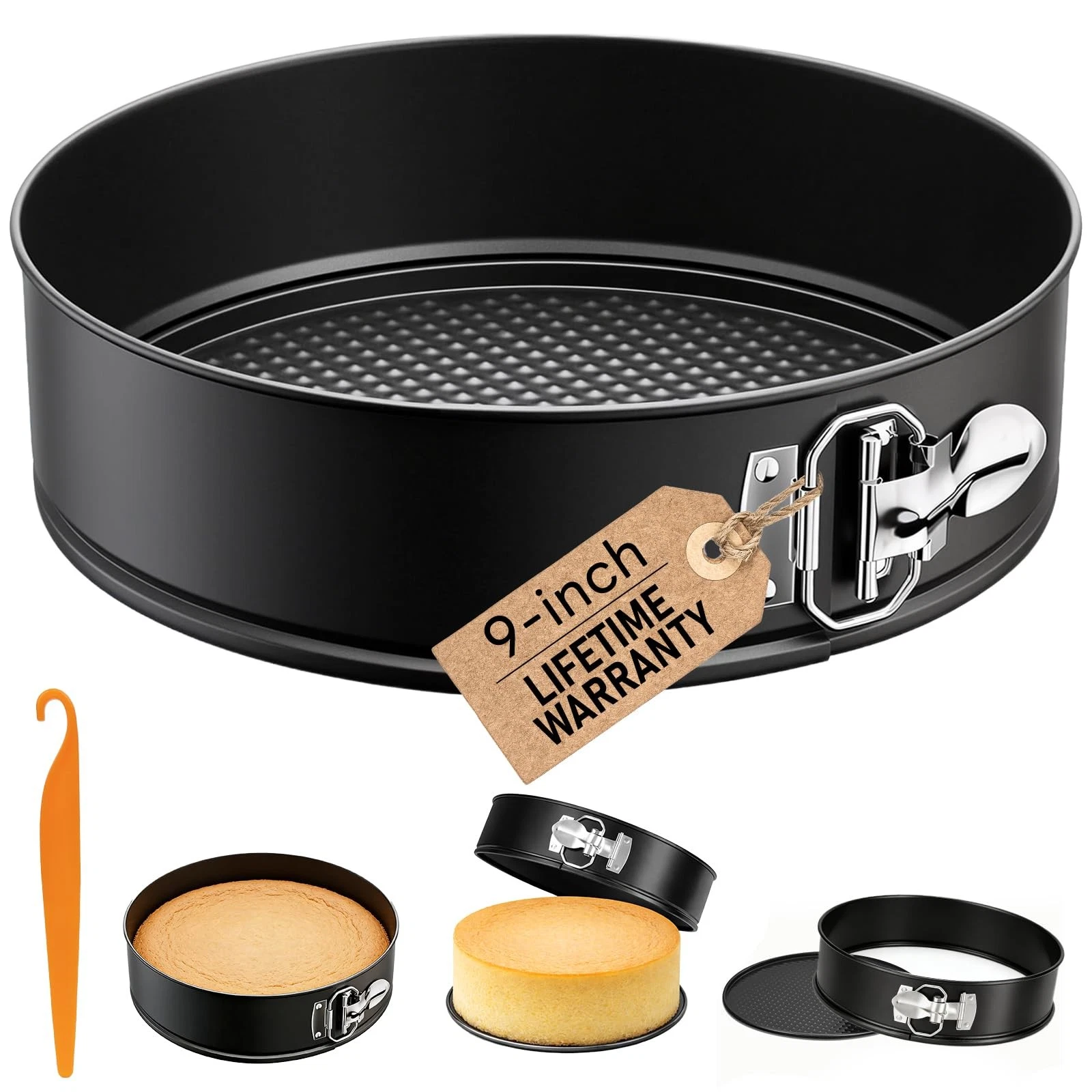 9 Inch Springform Pan for Cheesecake, Nonstick Cheesecake Pan with Removable ...