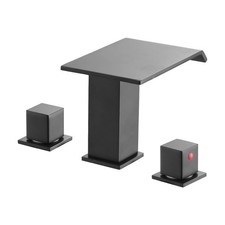 Roman Tub Faucet, 3-Hole Waterfall Bathtub Faucet, Deck-Mounted Bath Faucet Set