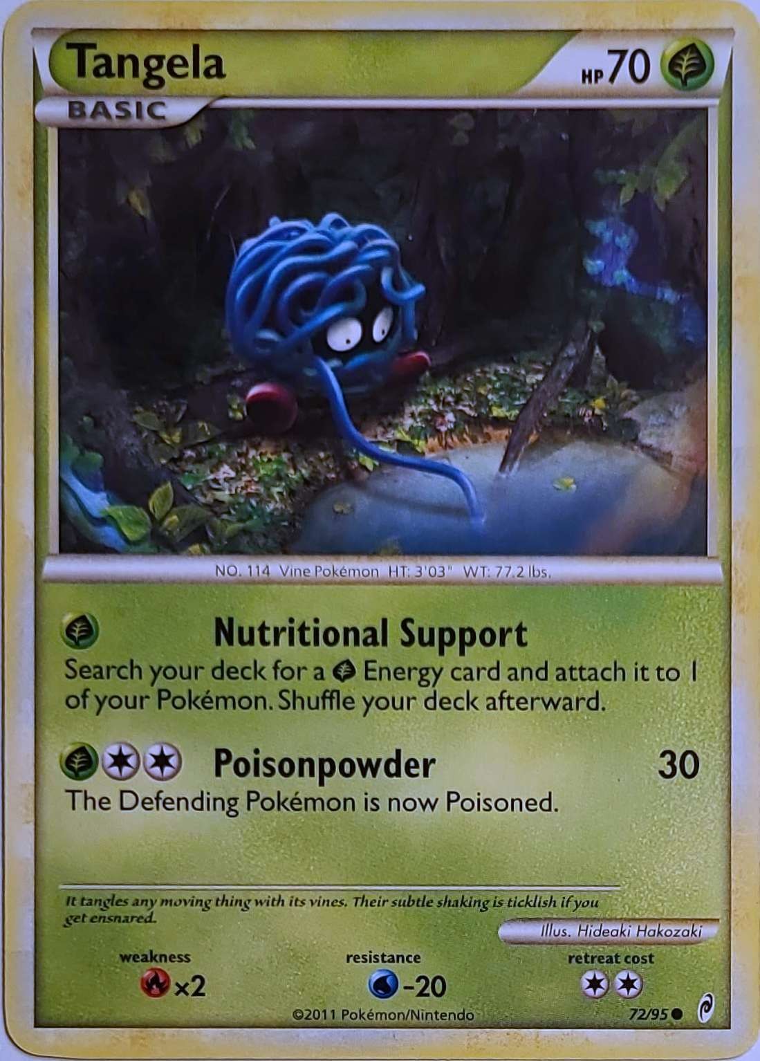 Tangela 72/95 Common Call of Legends Pokemon Lightly Played